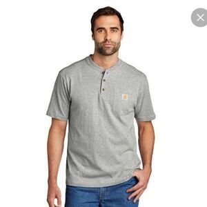 ✨Carhartt Short Sleeve Henley Grey Sz XL T-Shirt✨
